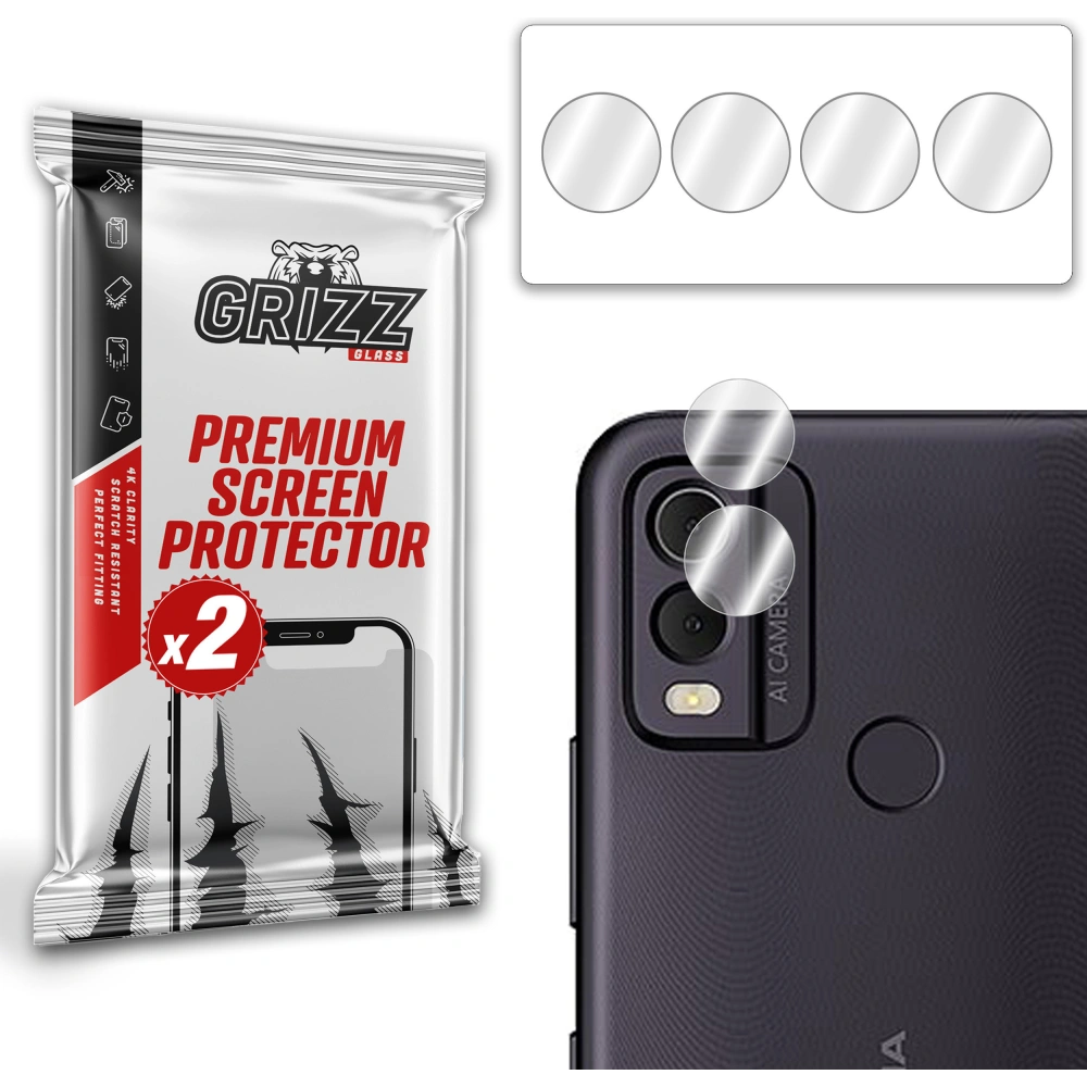 Szkło na aparat GrizzGlass HybridGlass Camera do Nokia C22