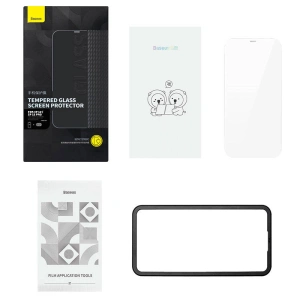 Szkło hartowane z powłoką przeciwpyłową 0.3mm Baseus Schott HD Apple iPhone 12/12 Pro