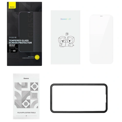 Kup Sticlă securizată cu strat antipraf 0.3mm Baseus Schott HD Apple iPhone 12 Pro Max - BSU4181 - {ean13} - Sklep Home Screen