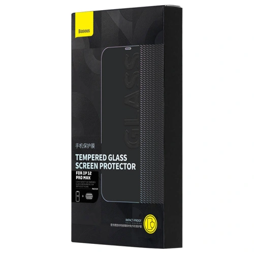 Kup Sticlă securizată cu strat antipraf 0.3mm Baseus Schott HD Apple iPhone 12 Pro Max - BSU4181 - {ean13} - Sklep Home Screen