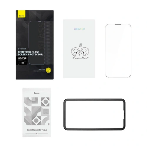 Kup Szkło hartowane z powłoką przeciwpyłową 0.3mm Baseus Schott HD Apple iPhone 14/13/13 Pro - BSU4182 - {ean13} - Sklep Home Screen