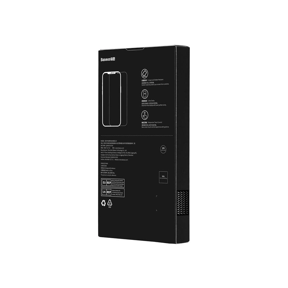 Szkło hartowane z powłoką przeciwpyłową 0.3mm Baseus Schott HD Apple iPhone 14/13/13 Pro