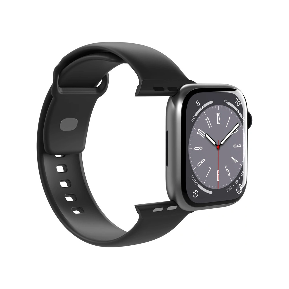 Pasek PURO ICON Apple Watch 4/5/6/7/SE/8/9/10 40/41/42mm (S/M & M/L) (Black)