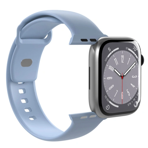 Kup Pasek PURO ICON Apple Watch 4/5/6/7/SE/8/9/10 40/41/42mm (S/M & M/L) (Albastru pudră) - PUR697 - {ean13} - Sklep Home Screen