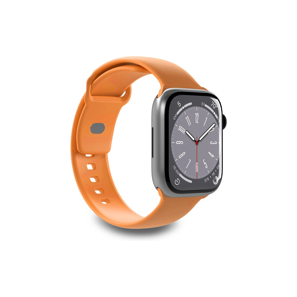 Pasek PURO ICON Apple Watch 4/5/6/7/SE/8/9/10 40/41/42mm (S/M & M/L) (Apricot)