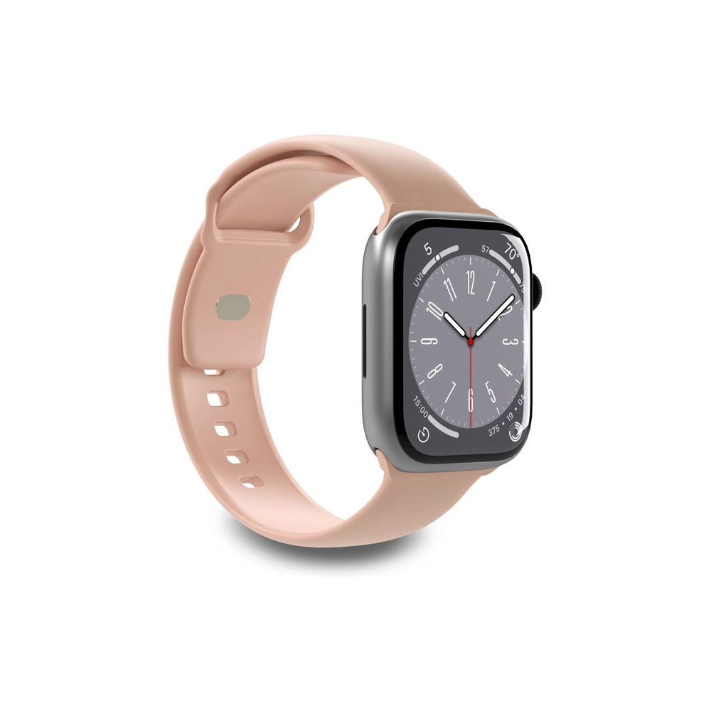 Pasek PURO ICON Apple Watch 4/5/6/7/SE/8/9/10 40/41/42mm (S/M & M/L) (Dusty Pink)