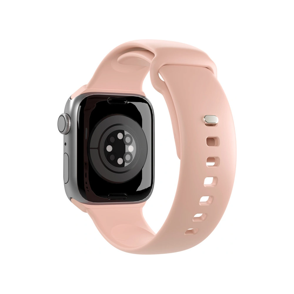 Pasek PURO ICON Apple Watch 4/5/6/7/SE/8/9/10 40/41/42mm (S/M & M/L) (Dusty Pink)