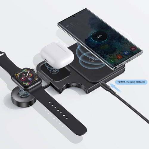 Buy USAMS 3in1 Wireless Charger 15W black (US-CD190) - USA963 - {ean13} - Home Screen Store Europe