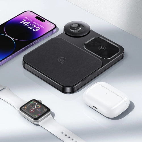 Buy USAMS 3in1 Wireless Charger 15W black (US-CD190) - USA963 - {ean13} - Home Screen Store Europe