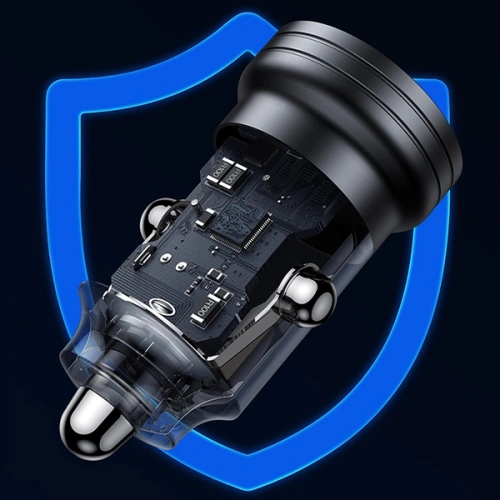 Kup Încărcător auto USAMS C35 USB-A+USB-C 45W Încărcare rapidă negru (US-CC175) - USA964 - {ean13} - Sklep Home Screen