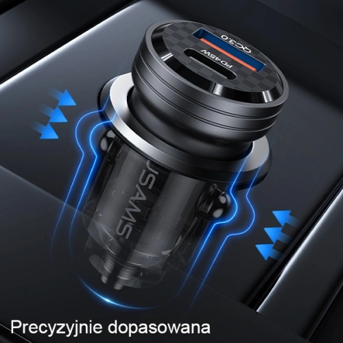 Kup Încărcător auto USAMS C35 USB-A+USB-C 45W Încărcare rapidă negru (US-CC175) - USA964 - {ean13} - Sklep Home Screen