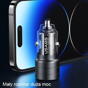 Buy USAMS C36 Car Charger USB-A+USB-C 95W Fast Charge purple (US-CC176) - USA967 - {ean13} - Home Screen Store Europe