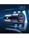 Kup Încărcător auto USAMS C36 USB-A+USB-C 95W Încărcare rapidă violet/purple (US-CC176) - USA967 - {ean13} - Sklep Home Screen