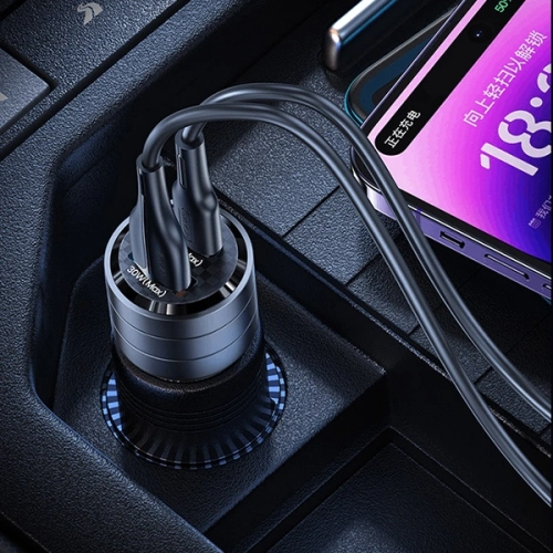 Kup Încărcător auto USAMS C36 USB-A+USB-C 95W Încărcare rapidă violet/purple (US-CC176) - USA967 - {ean13} - Sklep Home Screen