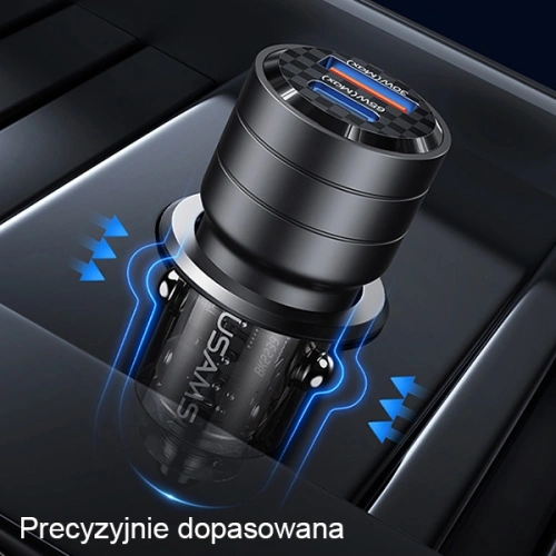 Kup Încărcător auto USAMS C36 USB-A+USB-C 95W Încărcare rapidă violet/purple (US-CC176) - USA967 - {ean13} - Sklep Home Screen