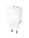 Încărcător de rețea USAMS 2xUSB-C T54 40W PD Încărcare rapidă alb/white (US-CC172)