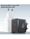 Kup Ładowarka sieciowa USAMS 2xUSB-C T54 40W PD Fast Charging biały/white (US-CC172) - USA968 - {ean13} - Sklep Home Screen