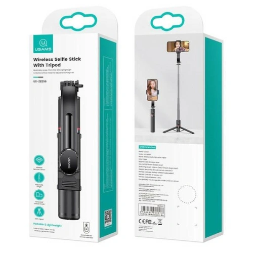 Kup Selfie tyč USAMS Selfie Stick Tripod černá/black (US-ZB256) - USA969 - {ean13} - Sklep Home Screen