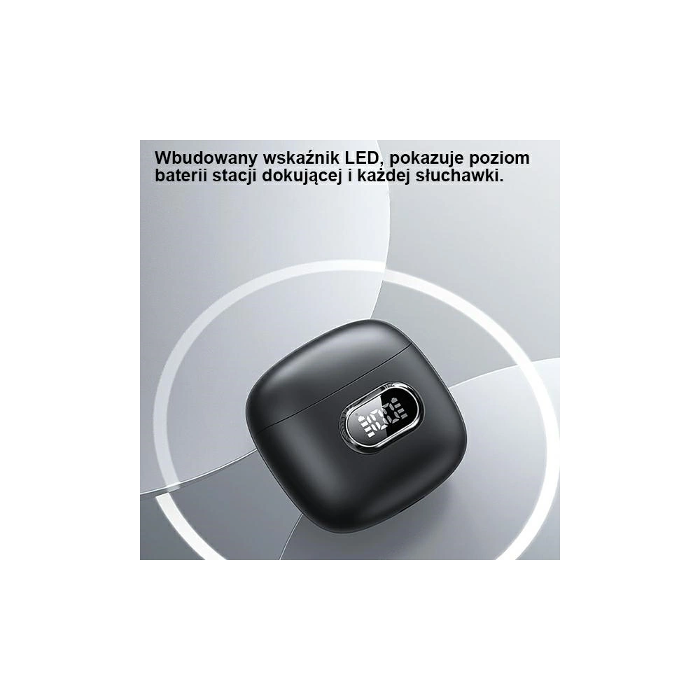 Słuchawki TWS USAMS Bluetooth 5.3 IA II series czarny/black (USAMS-IAII15)