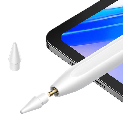Buy Baseus Smooth Writing 2 Series Active + Passive Stylus with LED Indicator SXBC060302 (white) - BSU4187 - {ean13} - Home Screen Store Europe