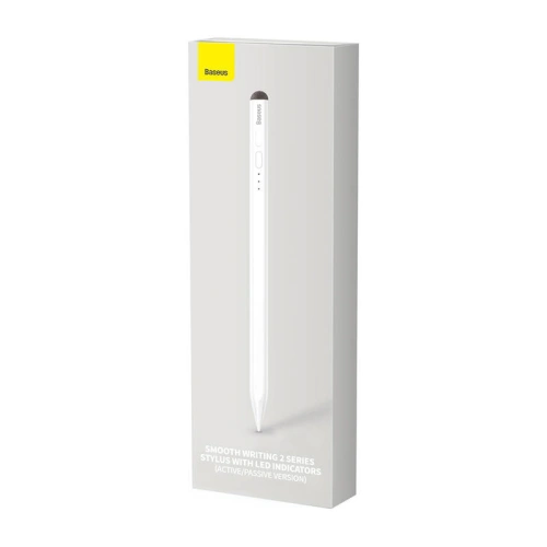 Buy Baseus Smooth Writing 2 Series Active + Passive Stylus with LED Indicator SXBC060302 (white) - BSU4187 - {ean13} - Home Screen Store Europe