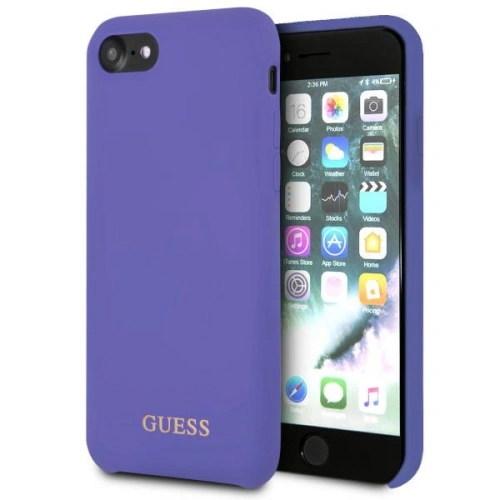 Kup Etui Guess GUHCI8LSGLUV Apple iPhone 8/7 fialové/hard case silikon - GUE2575 - {ean13} - Sklep Home Screen