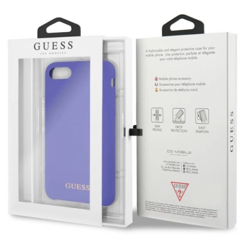 Kup Etui Guess GUHCI8LSGLUV Apple iPhone 8/7 purple/fioletowy hard case Silicone - GUE2575 - {ean13} - Sklep Home Screen