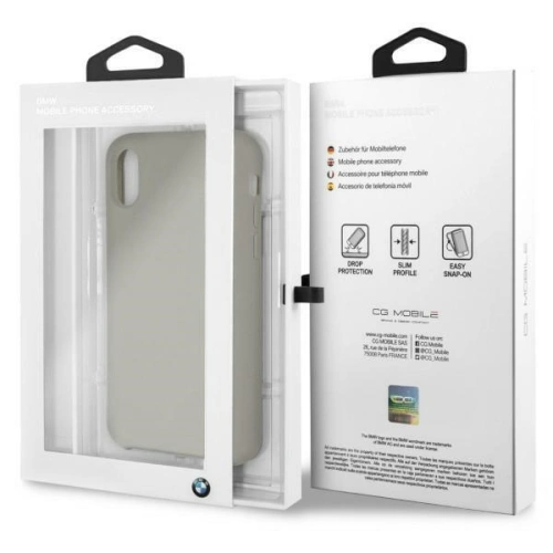 Kup BMW Apple Tasche BMHCPXSILTA iPhone X beige/taupe Hartschale Silikon - BMW450 - {ean13} - Sklep Home Screen