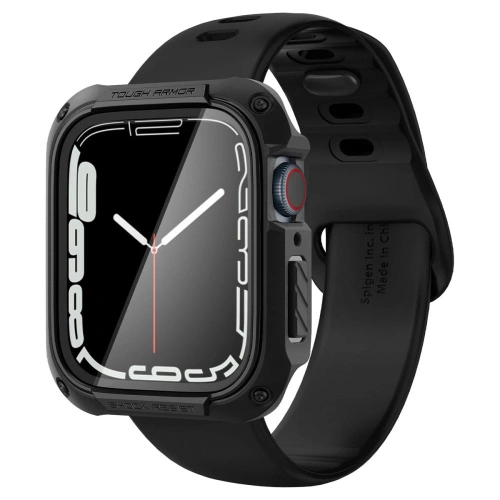 Kup Case Spigen Tough Armor Apple Watch 4/5/6/7/8/9/SE 44/45mm Schwarz - SPN2871 - {ean13} - Sklep Home Screen