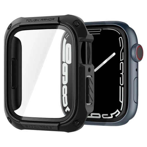 Kup Case Spigen Tough Armor Apple Watch 4/5/6/7/8/9/SE 44/45mm Schwarz - SPN2871 - {ean13} - Sklep Home Screen