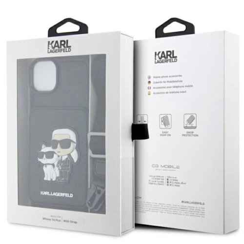 Kup Etui Karl Lagerfeld KLHCP14MCSAKCPMK Apple iPhone 14 Plus / 15 Plus hardcase černý/black Crossbody Saffiano Karl & Choupette - KLD1573 - {ean13} - Sklep Home Screen