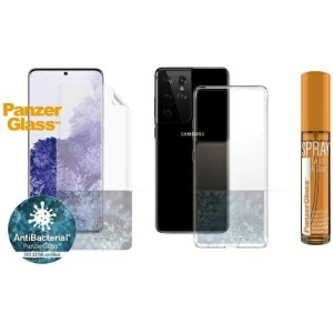Buy PanzerGlass Start Kit Samsung Galaxy S21 Ultra TPU Screen Protector, ClearCase, Spray 30ml - PZG411 - {ean13} - Home Screen Store Europe