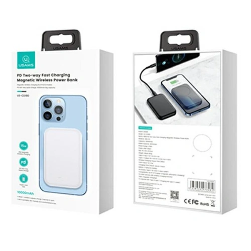 Kup Powerbank USAMS PB66 10000mAh 20W PD Magnetic Wireless Two-Way Fast Charge bílý/white (US-CD180) - USA973 - {ean13} - Sklep Home Screen