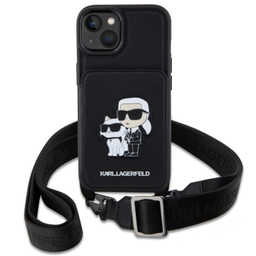 Kup Etui Karl Lagerfeld KLHCP14MCSAKCPMK Apple iPhone 14 Plus / 15 Plus hardcase černý/black Crossbody Saffiano Karl & Choupette - KLD1573 - {ean13} - Sklep Home Screen
