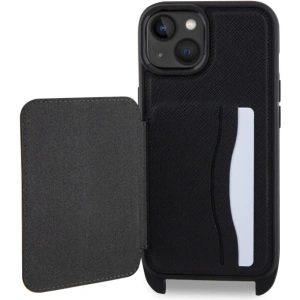 Etui Karl Lagerfeld KLHCP14MCSAKCPMK Apple iPhone 14 Plus / 15 Plus hardcase czarny/black Crossbody Saffiano Karl & Choupette