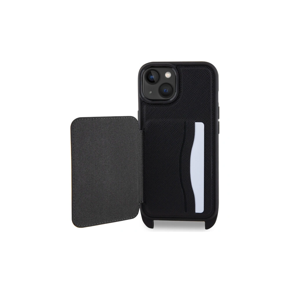 Etui Karl Lagerfeld KLHCP14MCSAKCPMK Apple iPhone 14 Plus / 15 Plus hardcase czarny/black Crossbody Saffiano Karl & Choupette