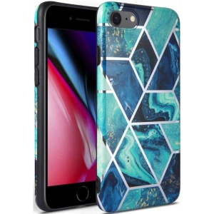 Kup Tech-Protect Apple Tasche Marmor 2 iPhone SE 2022/SE 2020/8/7 Blau - THP1948 - {ean13} - Sklep Home Screen