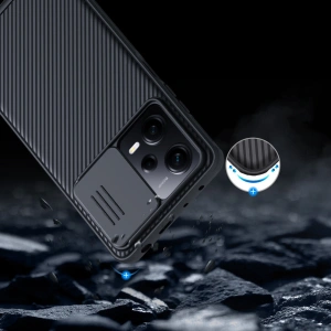 Kup Etui Nillkin CamShield Pro Case Xiaomi Redmi Note 12 Pro+ Plus czarne - NLK1090 - {ean13} - Sklep Home Screen