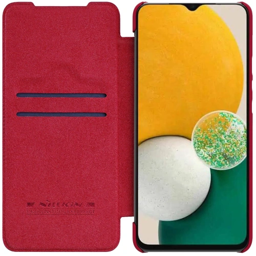Kup Etui Nillkin Qin Leather Samsung Galaxy A14 5G czerwone - NLK1096 - {ean13} - Sklep Home Screen