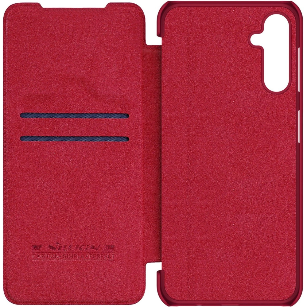 Etui Nillkin Qin Leather Samsung Galaxy A14 5G czerwone