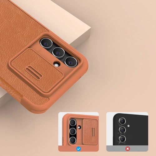 Buy Nillkin Qin Leather Pro Case Samsung Galaxy A54 5G brown - NLK1102 - {ean13} - Home Screen Store Europe