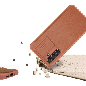 Buy Nillkin Qin Leather Pro Case Samsung Galaxy A54 5G brown - NLK1102 - {ean13} - Home Screen Store Europe