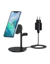 Încărcător wireless Choetech T585-F 15W cu suport 3 în 1 (negru)