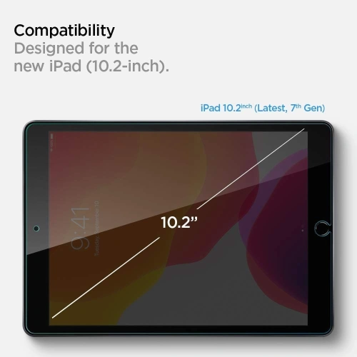 Buy Spigen GLAS.tR Slim Apple iPad 10.2 2019/2020/2021 7, 8, 9 Gen/iPad Air 10.5 2019 3 Gen - SPN922 - {ean13} - Home Screen Store Europe
