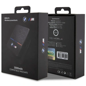 Buy BMW Wireless Charging Powerbank BMPBMS3K22PGVK 5W 3000mAh + black cable M Collection MagSafe - BMW458 - {ean13} - Home Screen Store Europe