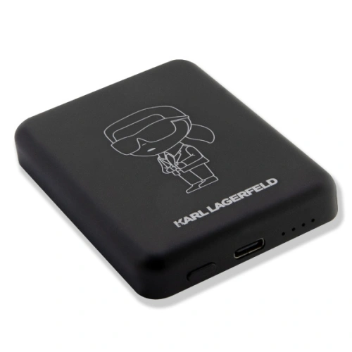 Kup Powerbank bezprzewodowy Karl Lagerfeld KLPBMKIOTTGK 5W 3000mAh czarny/black Ikonik MagSafe - KLD1574 - {ean13} - Sklep Home Screen