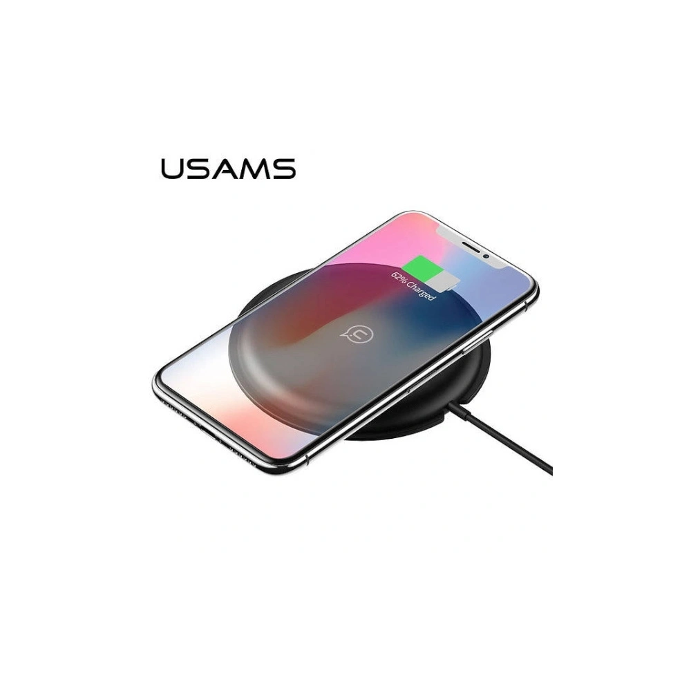 Ładowarka bezprzewodowa USAMS Fast Zodi Series czarny/black (US-CD30)