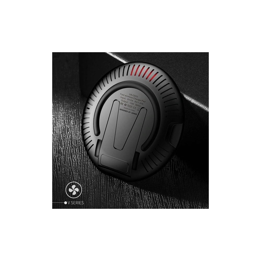Ładowarka bezprzewodowa USAMS V-Series Fast Charging biały/white (US-CD33)
