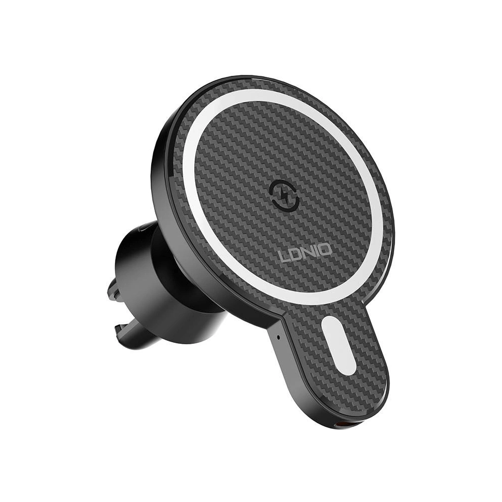Uchwyt samochodowy z ładowarką bezprzewodową LDNIO MA20 15W (czarny)