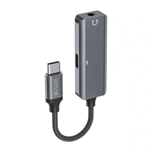 Kup Adapter Tech-Protect Ultraboost USB-C/mini jack 3.5mm + USB-C Black - THP1956 - {ean13} - Sklep Home Screen